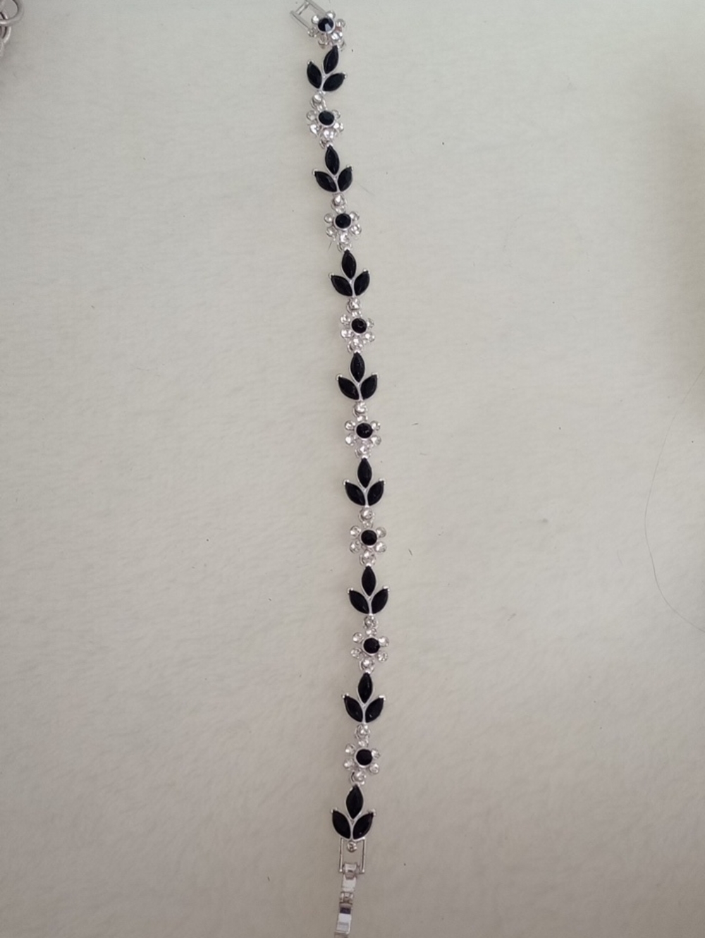 MACY'S STERLING SILVER Floral Link Bracelet 925